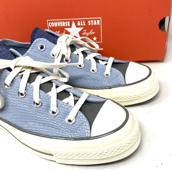 Converse Chuck 70 OX Shoes Low Top Men's Size Sneakers Skate Canvas Blue A04510C - Picture 9 of 11